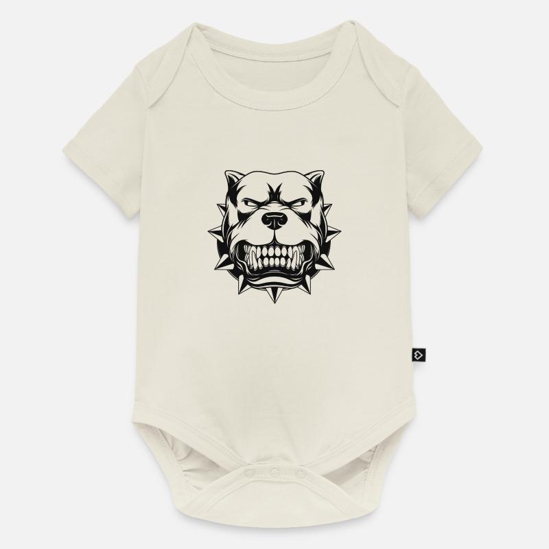 Pitbull - Body à manches courtes Premium Bébé - blanc cassé