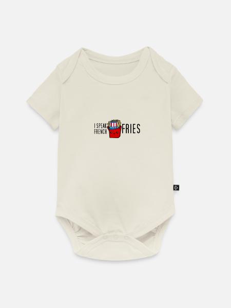Pommes French Fries - Baby Premium Kurzarmbody - Naturweiß