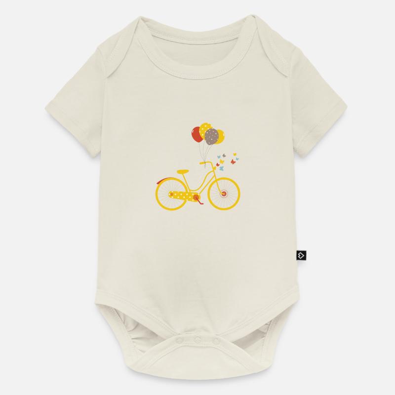 vélo - Body à manches courtes Premium Bébé - blanc cassé