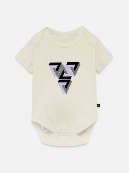 Penrose Triangle - Baby Premium Kurzarmbody - Naturweiß