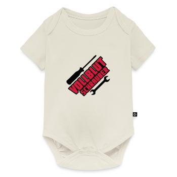 Vollblutschrauber - Baby Premium Kurzarmbody - Naturweiß - Vorne