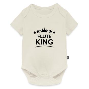 flute king stars - Body à manches courtes Premium Bébé - blanc cassé - Devant