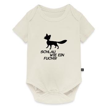 fuchs - Baby Premium Kurzarmbody - Naturweiß - Vorne
