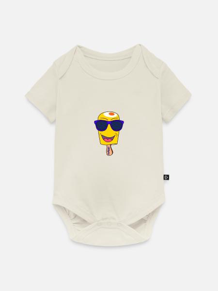 Cool Summer - trendy ice - Baby Premium Kurzarmbody - Naturweiß