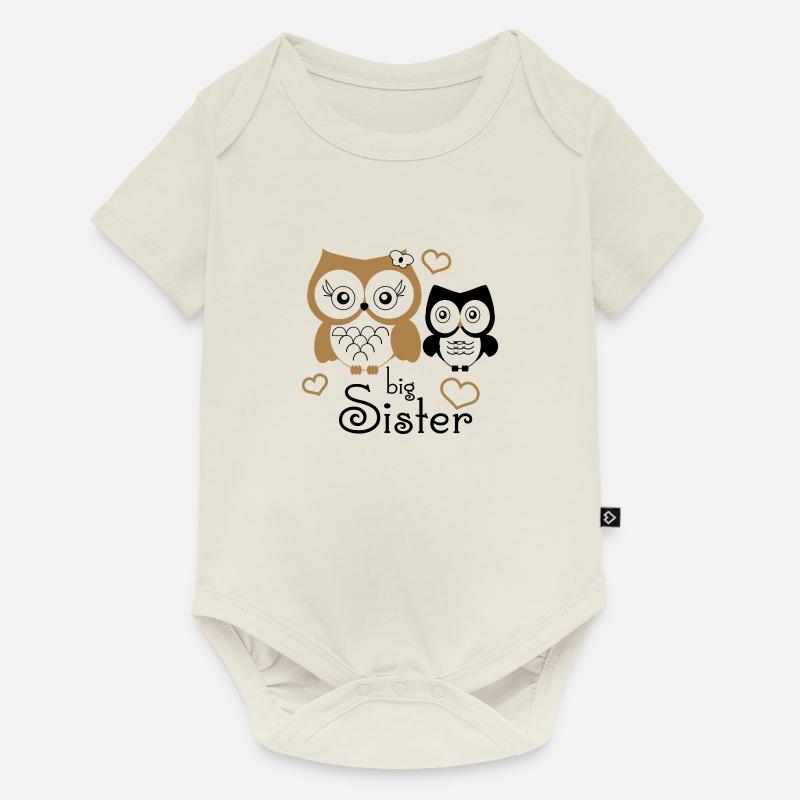 Big Sister - Body à manches courtes Premium Bébé - blanc cassé