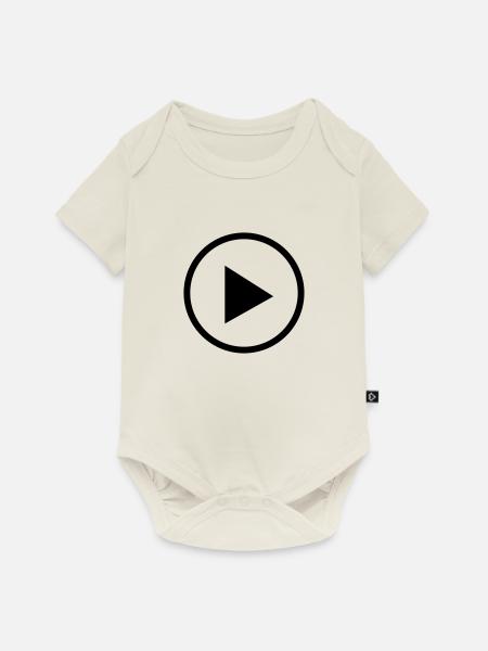play - Baby Premium Kurzarmbody - Naturweiß