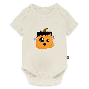 citrouille - Body à manches courtes Premium Bébé - blanc cassé - Devant