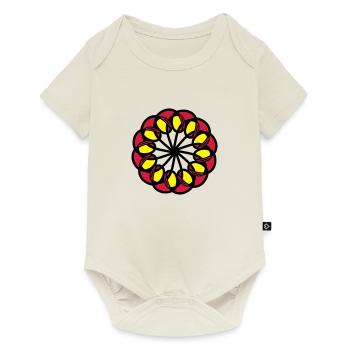 mandala - Body à manches courtes Premium Bébé - blanc cassé - Devant