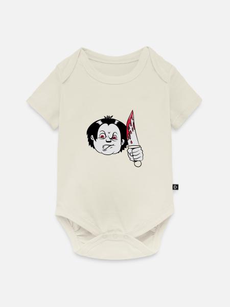 Horror messer - Baby Premium Kurzarmbody - Naturweiß
