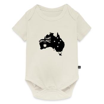 australia map design - Baby Premium Kurzarmbody - Naturweiß - Vorne