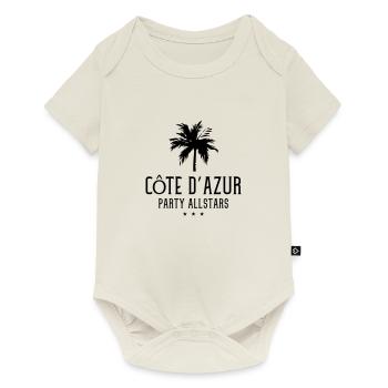 cote d azur party allstars - Baby Premium Kurzarmbody - Naturweiß - Vorne