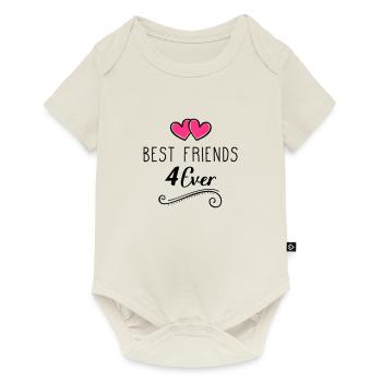 best friends 4 ever design - Baby Premium Kurzarmbody - Naturweiß - Vorne