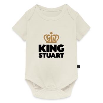 King stuart name thing crown - Baby Premium short-sleeve bodysuit - off white - Front