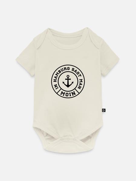 hamburg moin - Baby Premium Kurzarmbody - Naturweiß