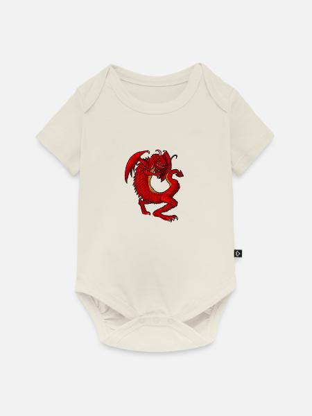 Dragon - Baby Premium Kurzarmbody - Naturweiß