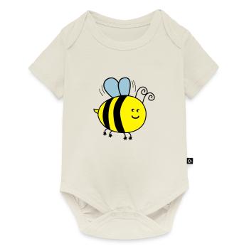 biene_002 - Baby Premium short-sleeve bodysuit - off white - Front