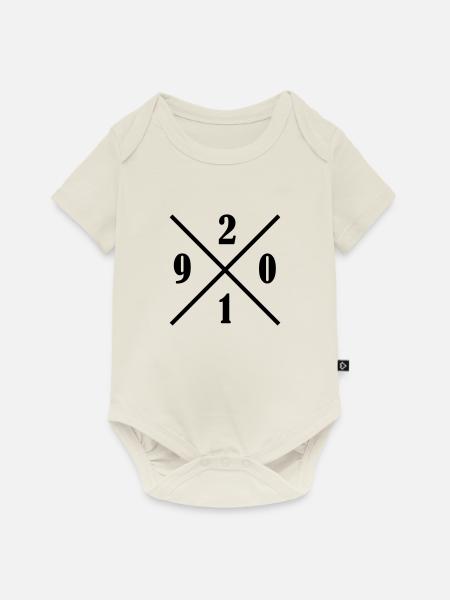 2019 - Baby Premium Kurzarmbody - Naturweiß