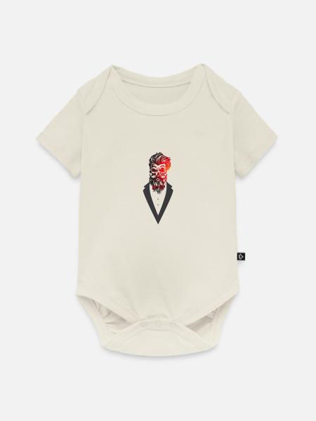 Gentleman - Baby Premium Kurzarmbody - Naturweiß