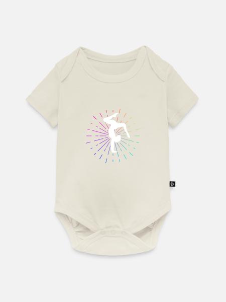 Turnen Turner Geräteturnen Sport Spruch Turnerin - Baby Premium Kurzarmbody - Naturweiß