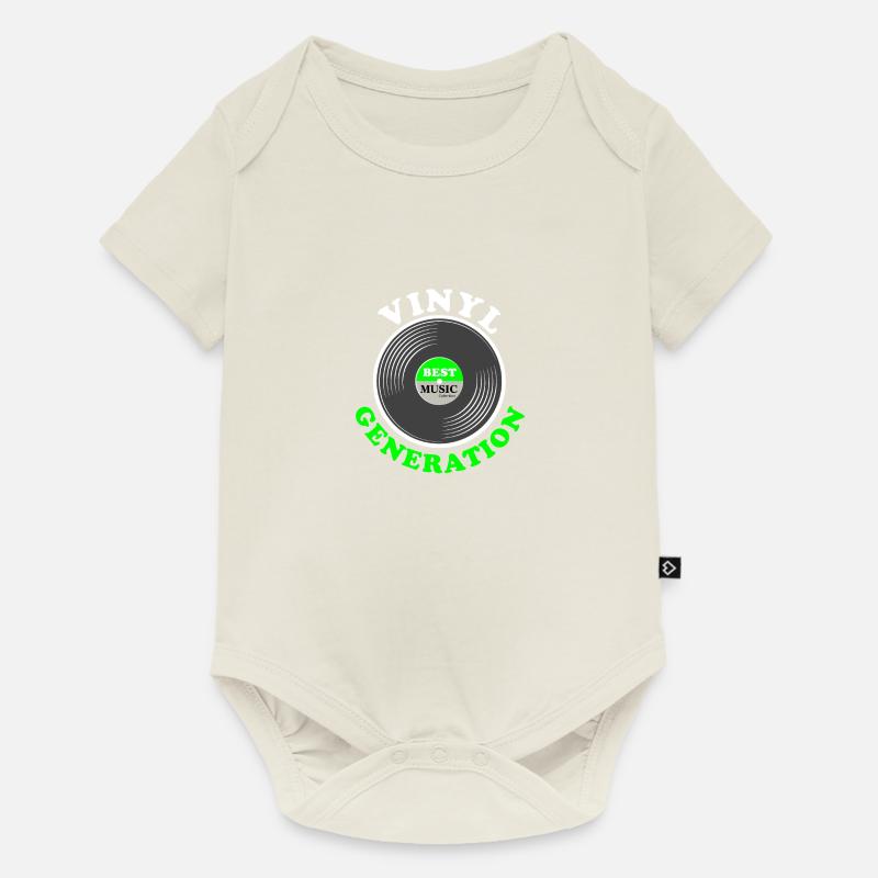 Génération de vinyle - Body à manches courtes Premium Bébé - blanc cassé