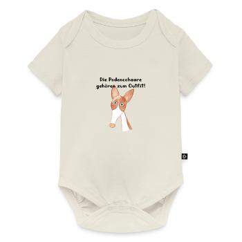 Podencohaare Outfit 2 - Baby Premium Kurzarmbody - Naturweiß - Vorne