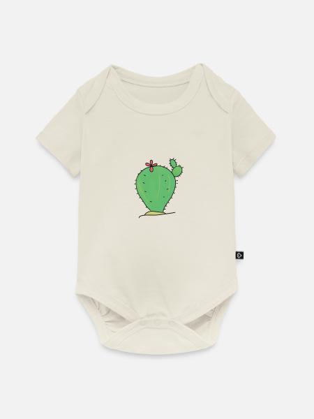 KAKTUS CACTUS - Baby Premium Kurzarmbody - Naturweiß