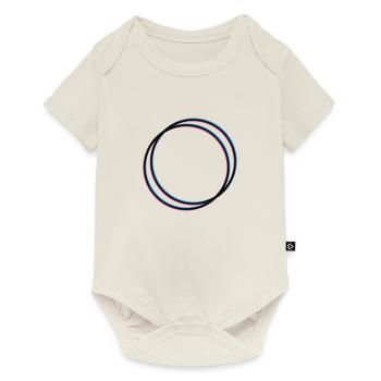 2 circles 3D - Baby Premium short-sleeve bodysuit - off white - Front
