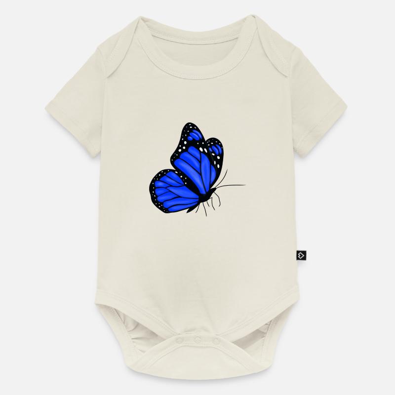 Papillon - Body à manches courtes Premium Bébé - blanc cassé