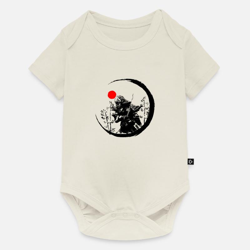 samurai 2 - Baby Premium Kurzarmbody - Naturweiß