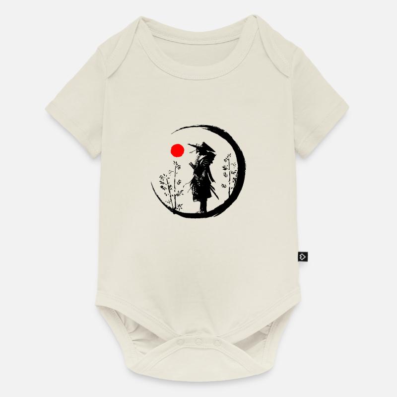 Samurai - Baby Premium Kurzarmbody - Naturweiß