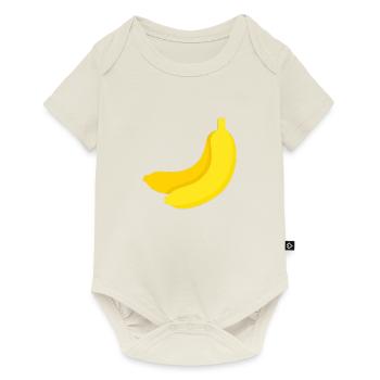 Banane - Body à manches courtes Premium Bébé - blanc cassé - Devant