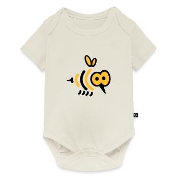 Small bee with sting - Design bee - Baby Premium short-sleeve bodysuit - off white - Front
