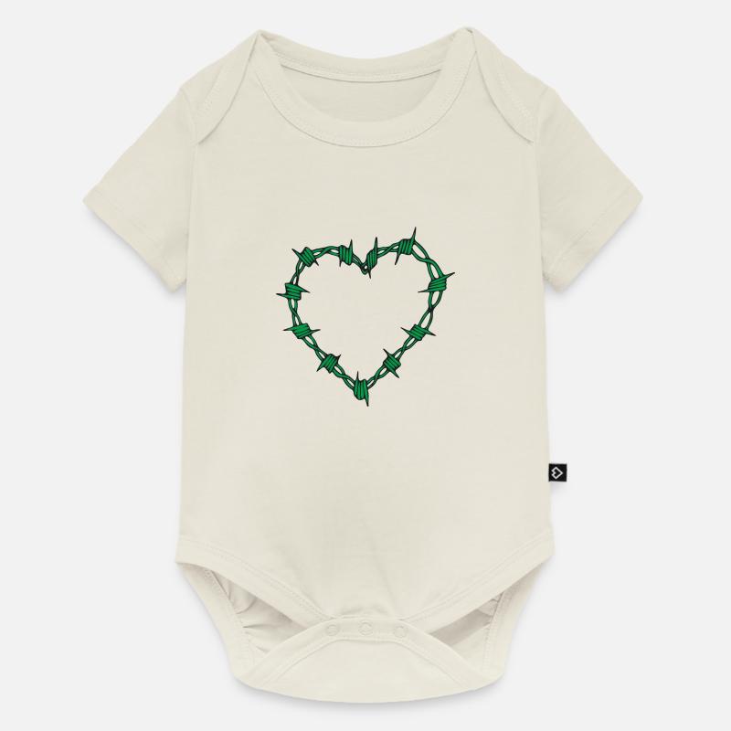 Fils de fer - Body à manches courtes Premium Bébé - blanc cassé