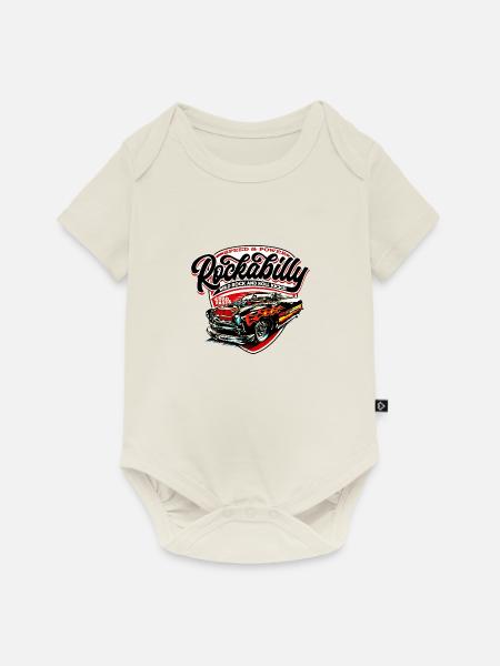 ROCKABILLY T SHIRT - Baby Premium Kurzarmbody - Naturweiß