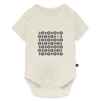 BitcoinChess - Baby Premium Kurzarmbody - Naturweiß - Vorne