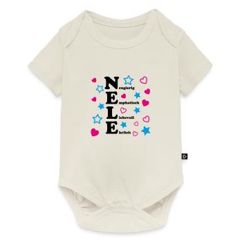 Nele - Baby Premium Kurzarmbody - Naturweiß - Vorne