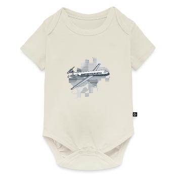 Flugzeug - Baby Premium Kurzarmbody - Naturweiß - Vorne