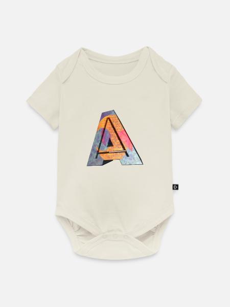 A - Baby Premium Kurzarmbody - Naturweiß
