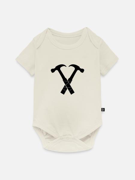 Hammer - Baby Premium Kurzarmbody - Naturweiß