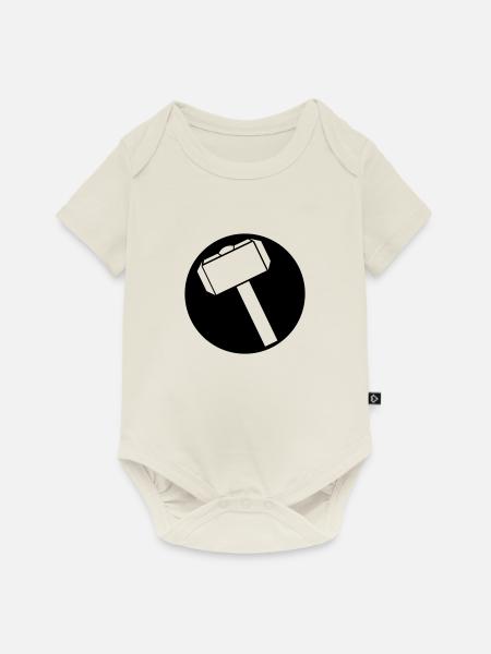 Hammer - Baby Premium Kurzarmbody - Naturweiß