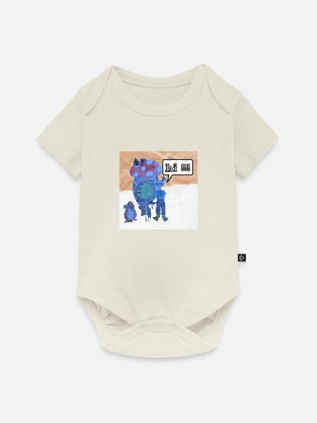 Märchenhafte Haustiere - Baby Premium Kurzarmbody - Naturweiß