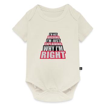 I m not arguing - Baby Premium short-sleeve bodysuit - off white - Front