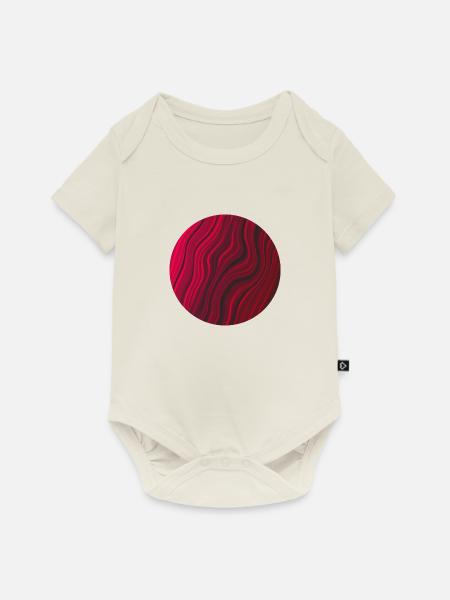 Red Planet - Baby Premium Kurzarmbody - Naturweiß