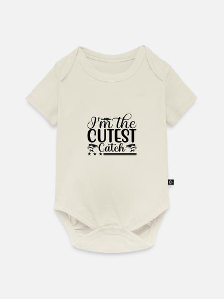 I´m the cutest Catch - Baby Premium Kurzarmbody - Naturweiß