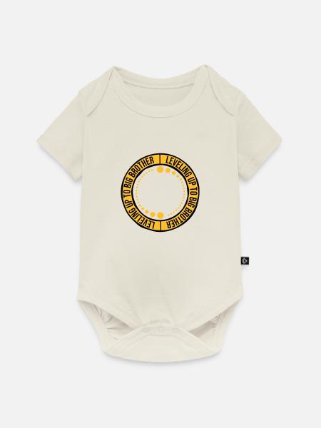 Leveling up big brother - Baby Premium Kurzarmbody - Naturweiß