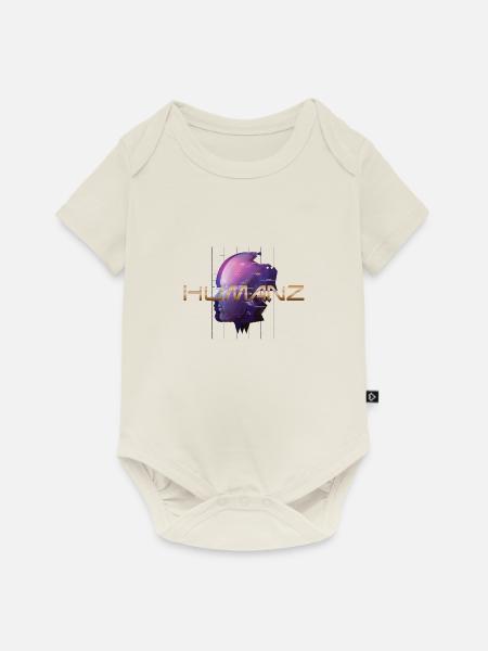 Humanz - Baby Premium Kurzarmbody - Naturweiß
