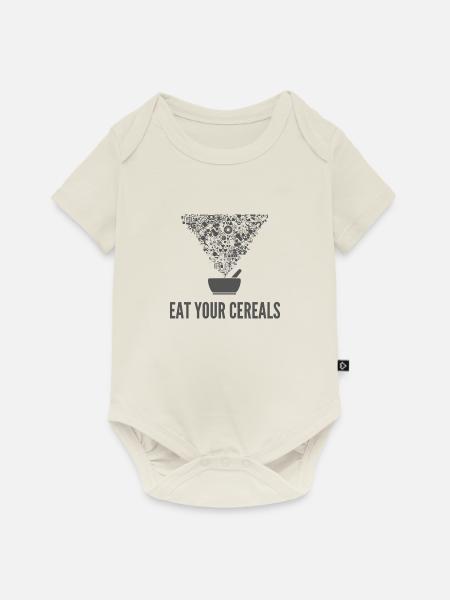 Eat Your Cereals - Baby Premium Kurzarmbody - Naturweiß
