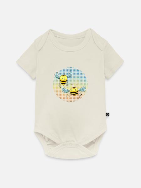 Insekten - Baby Premium Kurzarmbody - Naturweiß