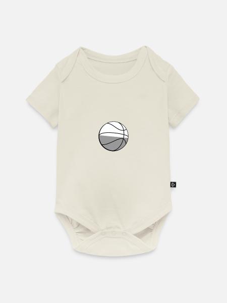 Basketball - Illustration - Baby Premium Kurzarmbody - Naturweiß