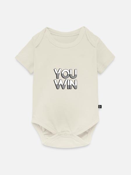 YOU WIN - Gaming - Baby Premium Kurzarmbody - Naturweiß